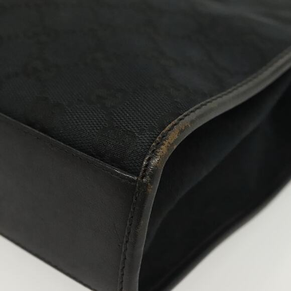 GUCCI GG Canvas Jackie Hand Bag Black Silver 002 002 - Picture 11 of 16